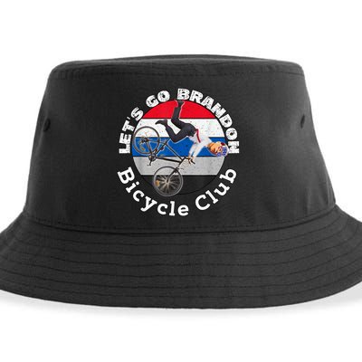 Biden Bicycle Crash Bike Wreck RIDIN With Biden Pro Trump Sustainable Bucket Hat