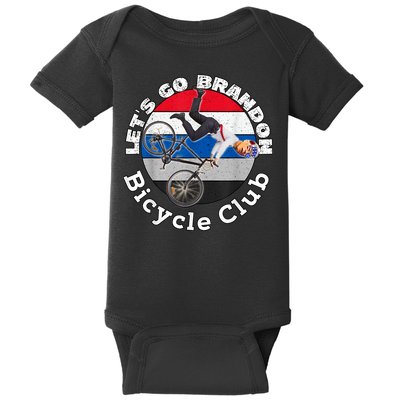 Biden Bicycle Crash Bike Wreck RIDIN With Biden Pro Trump Baby Bodysuit