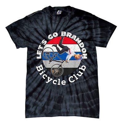 Biden Bicycle Crash Bike Wreck RIDIN With Biden Pro Trump Tie-Dye T-Shirt