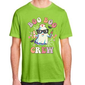 Boo Boo Crew Nurse Halloween Ghost Groovy Retro Matching Gift Adult ChromaSoft Performance T-Shirt