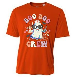 Boo Boo Crew Nurse Halloween Ghost Groovy Retro Matching Gift Cooling Performance Crew T-Shirt