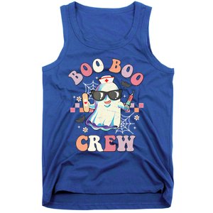 Boo Boo Crew Nurse Halloween Ghost Groovy Retro Matching Gift Tank Top