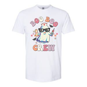 Boo Boo Crew Nurse Halloween Ghost Groovy Retro Matching Gift Softstyle CVC T-Shirt