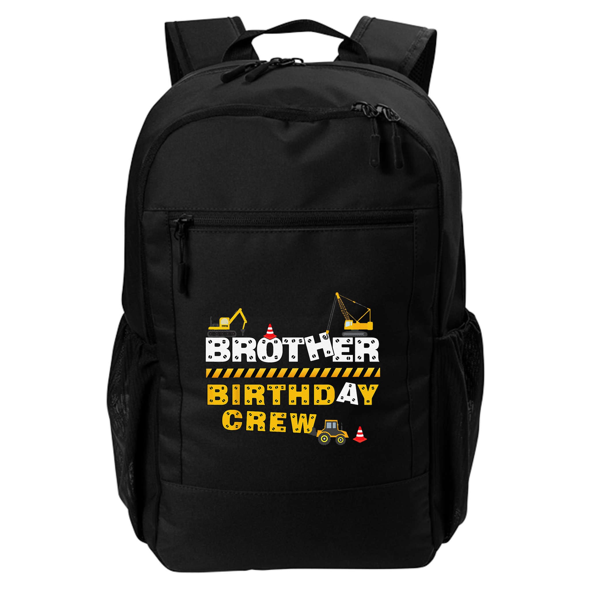 Brother Birthday Crew Construction Family Birthday Party Backpack