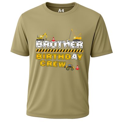Brother Birthday Crew Construction Family Birthday Party Cooling Performance Crew T-Shirt
