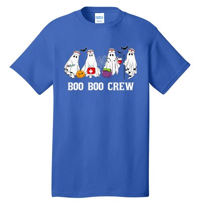 Boo Boo Crew Nurse Funny Ghost Halloween Nursing Tall T-Shirt