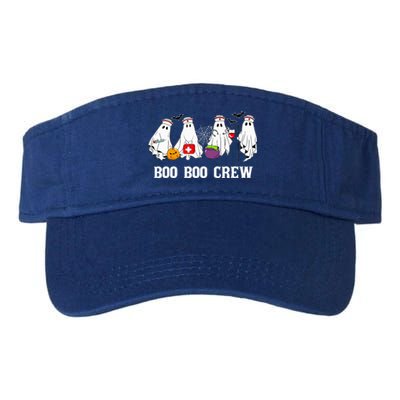 Boo Boo Crew Nurse Funny Ghost Halloween Nursing Valucap Bio-Washed Visor