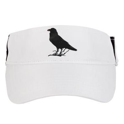 Beautiful Black Crow Raven Bird Silhouette Adult Drive Performance Visor
