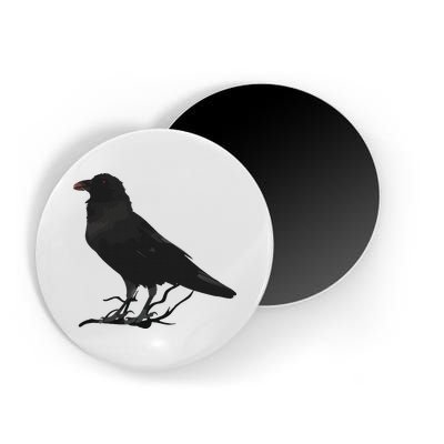 Beautiful Black Crow Raven Bird Silhouette Magnet