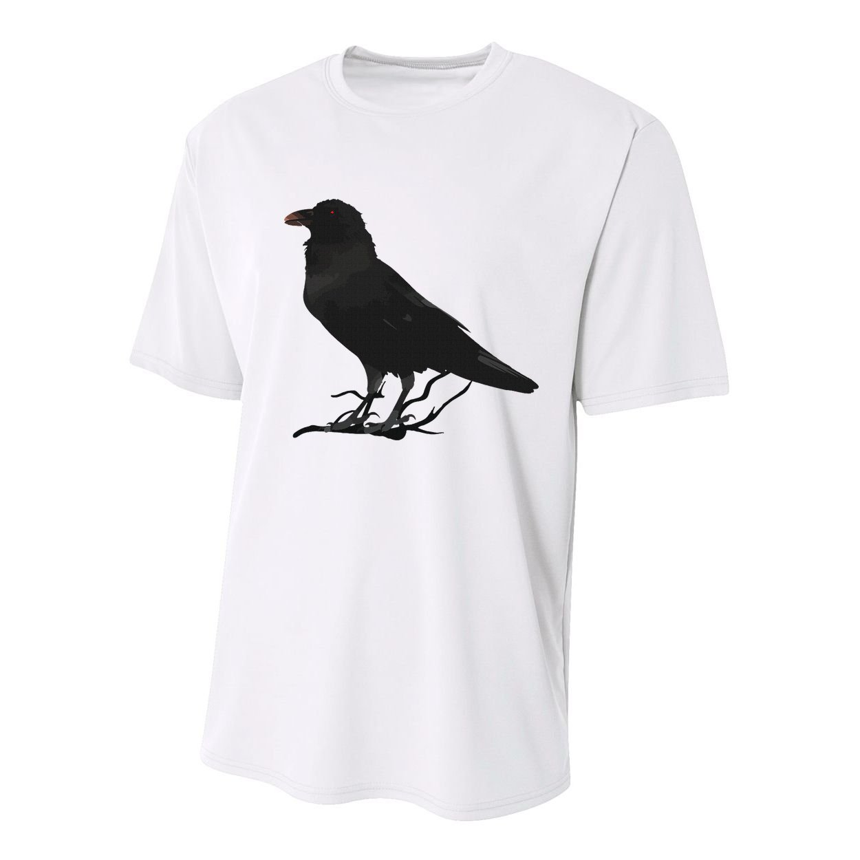 Beautiful Black Crow Raven Bird Silhouette Youth Performance Sprint T-Shirt