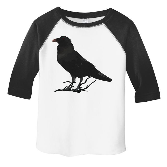 Beautiful Black Crow Raven Bird Silhouette Toddler Fine Jersey T-Shirt