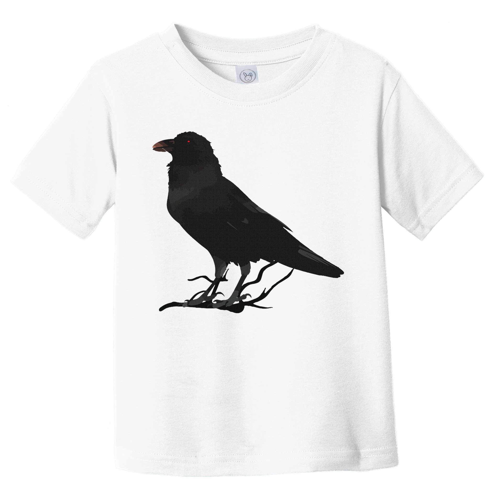 Beautiful Black Crow Raven Bird Silhouette Toddler T-Shirt