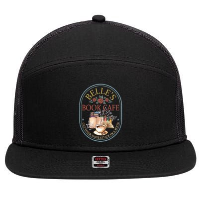 BelleS Book Cafe Bellebook Shop 7 Panel Mesh Trucker Snapback Hat