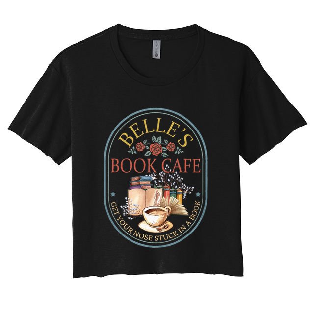 BelleS Book Cafe Bellebook Shop Crop Top