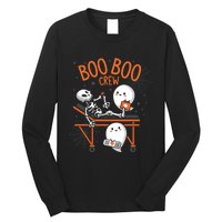 Boo Boo Crew Ghost Doctor Paramedic EMT Nurse Halloween Long Sleeve Shirt