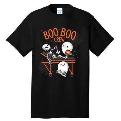 Boo Boo Crew Ghost Doctor Paramedic EMT Nurse Halloween Tall T-Shirt