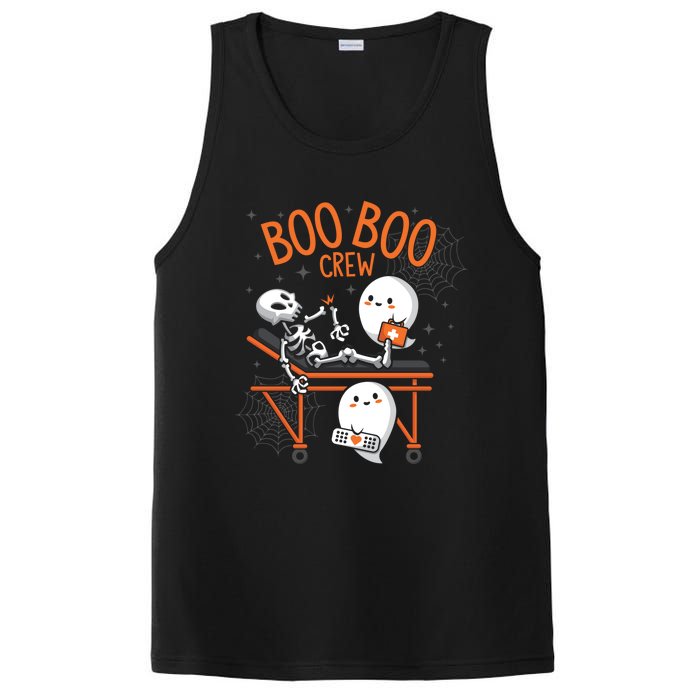 Boo Boo Crew Ghost Doctor Paramedic EMT Nurse Halloween PosiCharge Competitor Tank