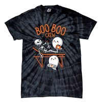 Boo Boo Crew Ghost Doctor Paramedic EMT Nurse Halloween Tie-Dye T-Shirt