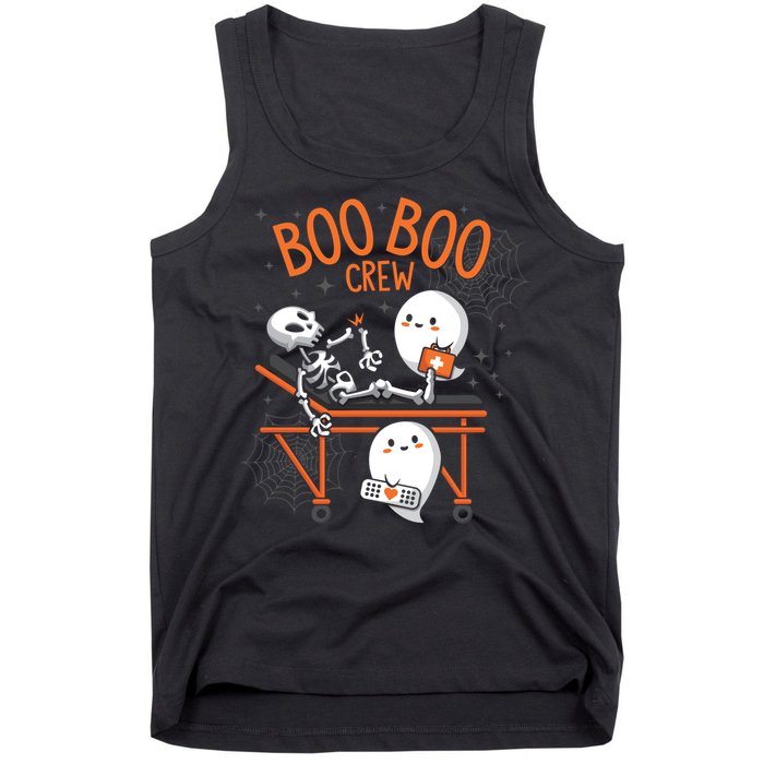 Boo Boo Crew Ghost Doctor Paramedic EMT Nurse Halloween Tank Top