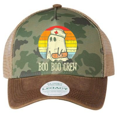 Boo Boo Crew Nurse Halloween Shirt For Nurses RN Ghost Women Legacy Tie Dye Trucker Hat