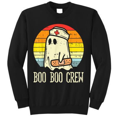 Boo Boo Crew Nurse Halloween Shirt For Nurses RN Ghost Women Sweatshirt