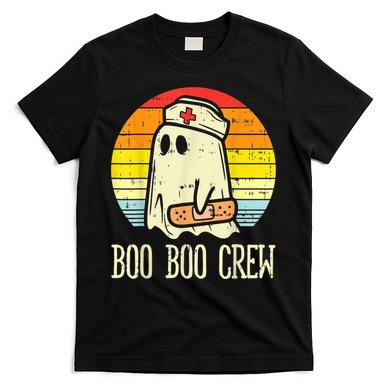 Boo Boo Crew Nurse Halloween Shirt For Nurses RN Ghost Women T-Shirt