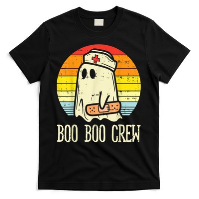 Boo Boo Crew Nurse Halloween Shirt For Nurses RN Ghost Women T-Shirt