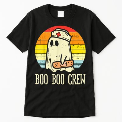 Boo Boo Crew Nurse Halloween Shirt For Nurses RN Ghost Women Tall T-Shirt