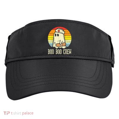 Boo Boo Crew Nurse Halloween Shirt For Nurses RN Ghost Women Adult Drive Performance Visor