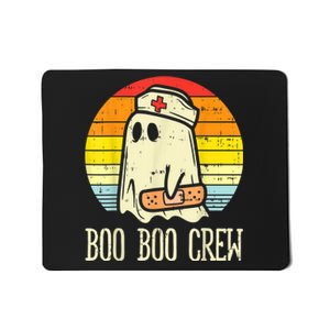 Boo Boo Crew Nurse Halloween Shirt For Nurses RN Ghost Women Mousepad