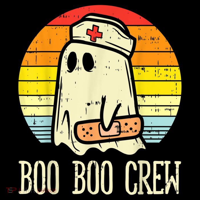 Boo Boo Crew Nurse Halloween Shirt For Nurses RN Ghost Women Tank Top