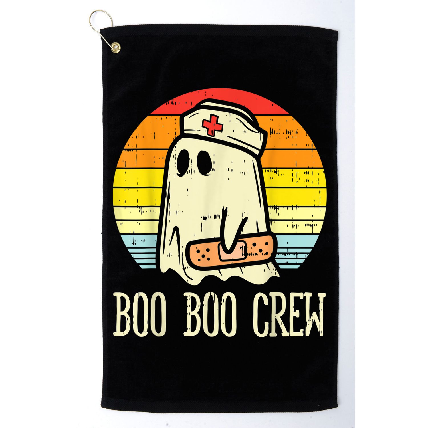 Boo Boo Crew Nurse Halloween Shirt For Nurses RN Ghost Women Golf Towel