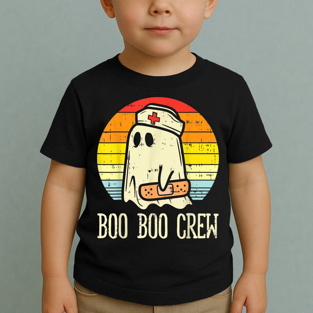 Boo Boo Crew Nurse Halloween Shirt For Nurses RN Ghost Women Toddler T-Shirt