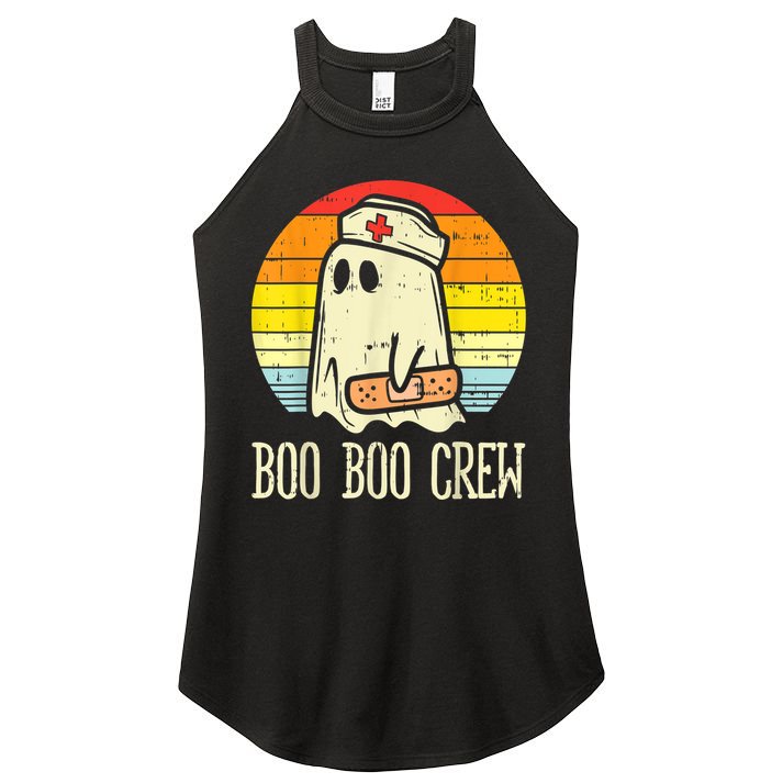 Boo Boo Crew Nurse Halloween Shirt For Nurses RN Ghost Women Women's Perfect Tri Rocker Tank