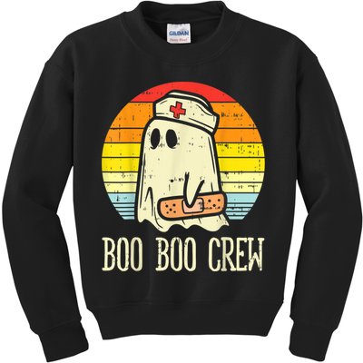 Boo Boo Crew Nurse Halloween Shirt For Nurses RN Ghost Women Kids Sweatshirt