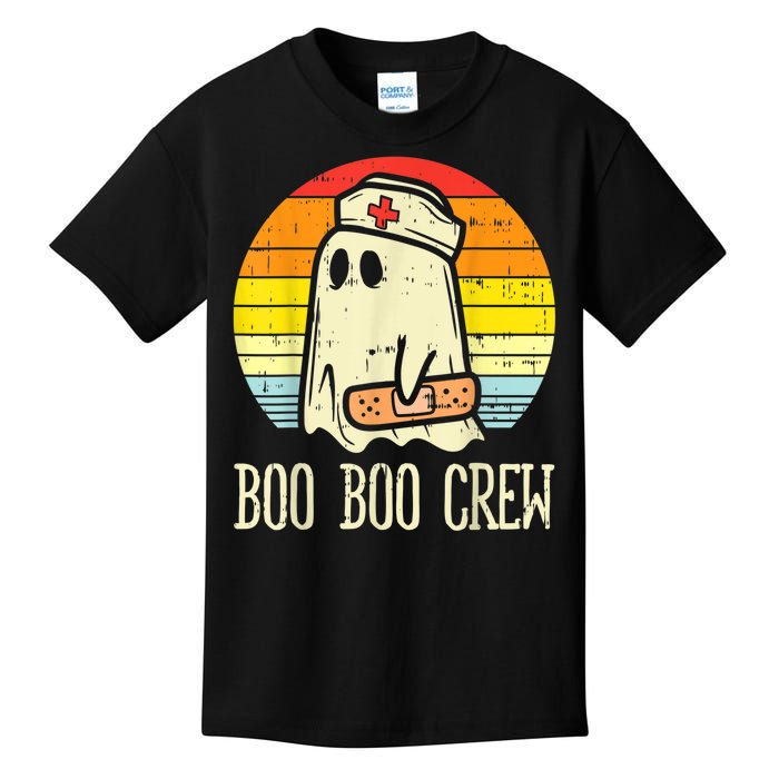 Boo Boo Crew Nurse Halloween Shirt For Nurses RN Ghost Women Kids T-Shirt