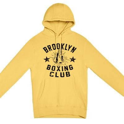 Brooklyn Boxing Club Vintage Distressed Boxing Funny Gift Premium Pullover Hoodie