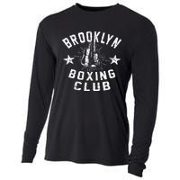 Brooklyn Boxing Club Vintage Distressed Boxing Funny Gift Cooling Performance Long Sleeve Crew