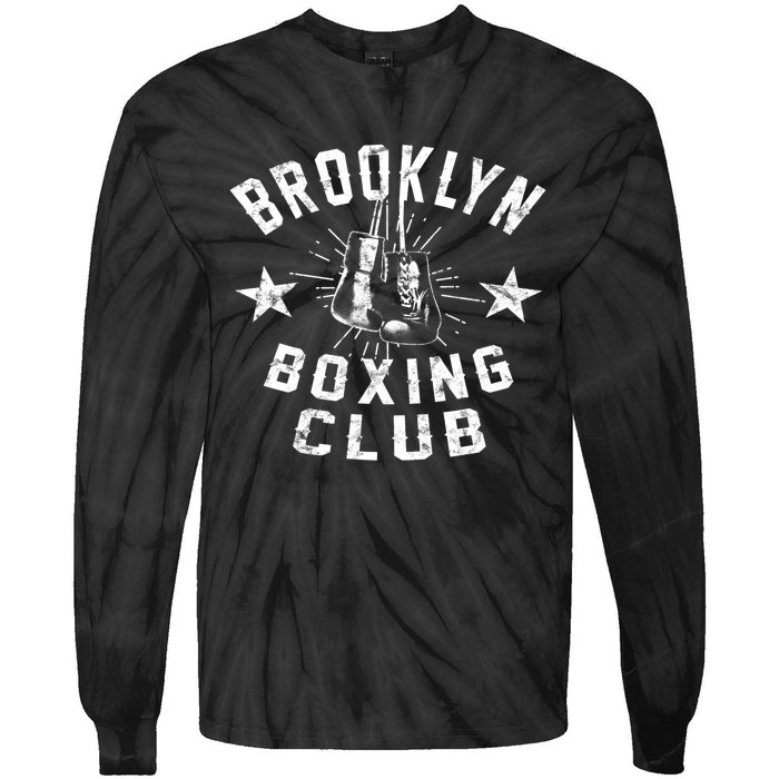 Brooklyn Boxing Club Vintage Distressed Boxing Funny Gift Tie-Dye Long Sleeve Shirt