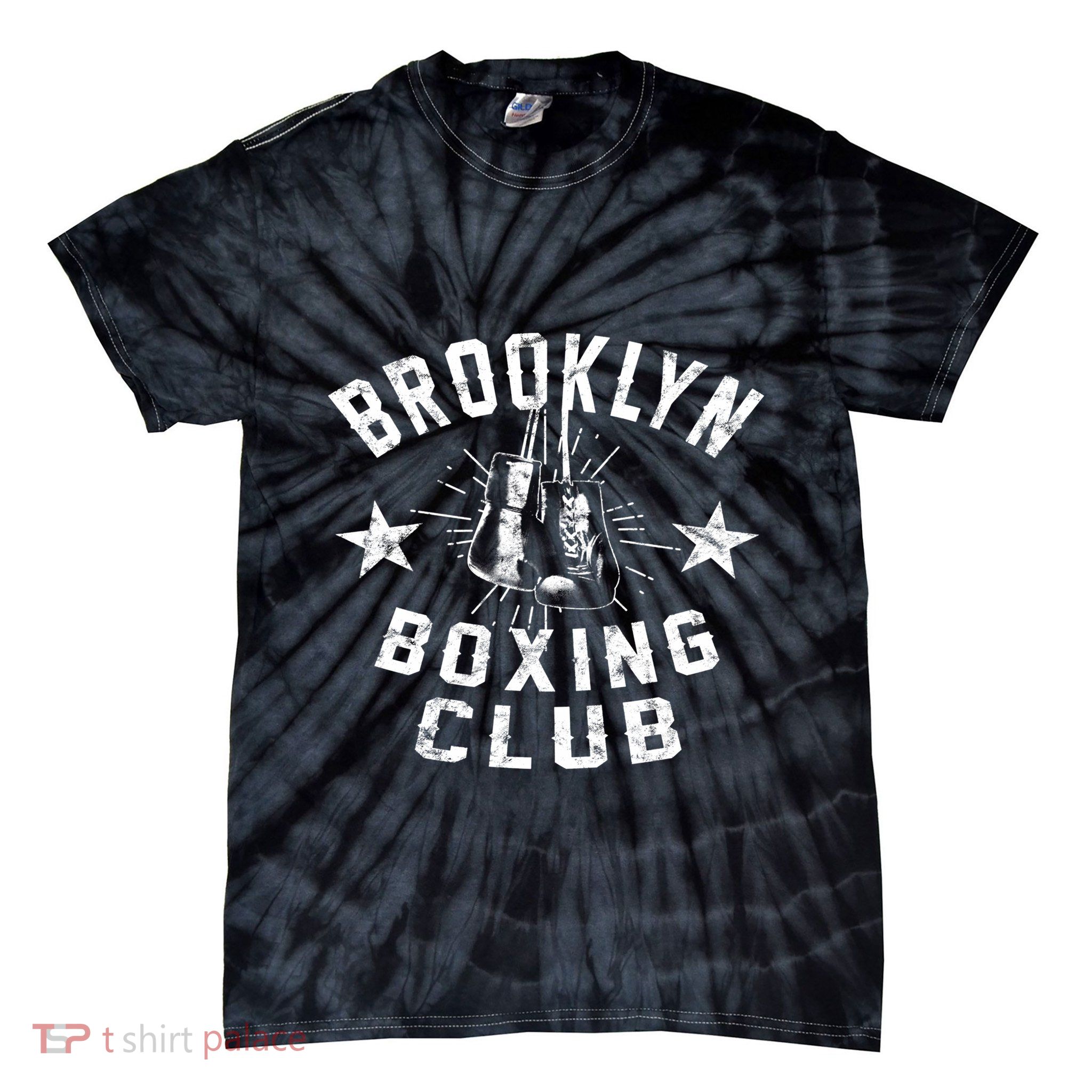 Brooklyn Boxing Club Vintage Distressed Boxing Funny Gift Tie-Dye T-Shirt