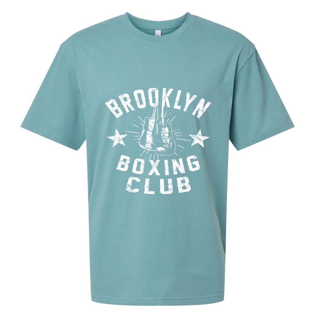 Brooklyn Boxing Club Vintage Distressed Boxing Funny Gift Sueded Cloud Jersey T-Shirt