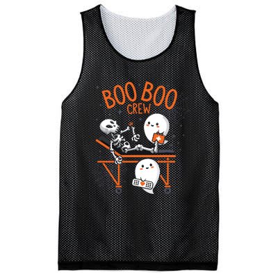 Boo Boo Crew Ghost Doctor Paramedic Emt Nurse Halloween Mesh Reversible Basketball Jersey Tank