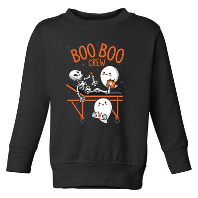 Boo Boo Crew Ghost Doctor Paramedic Emt Nurse Halloween Toddler Sweatshirt