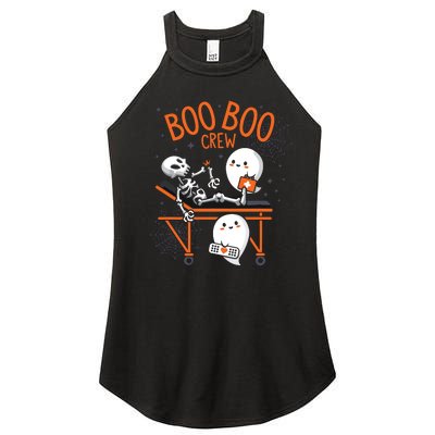 Boo Boo Crew Ghost Doctor Paramedic Emt Nurse Halloween Women’s Perfect Tri Rocker Tank