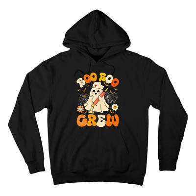 Boo Boo Crew Funny Ghost Nurse Retro Halloween Nursing Gift Tall Hoodie