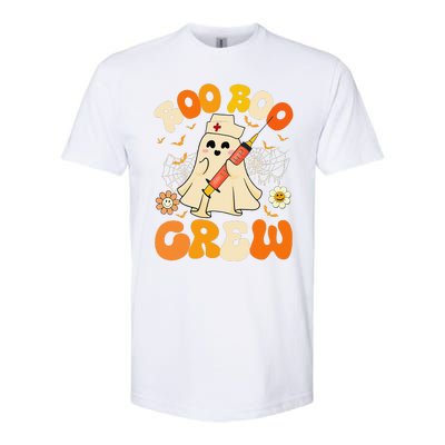 Boo Boo Crew Funny Ghost Nurse Retro Halloween Nursing Gift Softstyle CVC T-Shirt