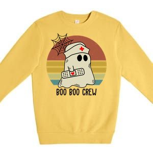 Boo Boo Crew Nurse Halloween Nurse Retro Premium Crewneck Sweatshirt