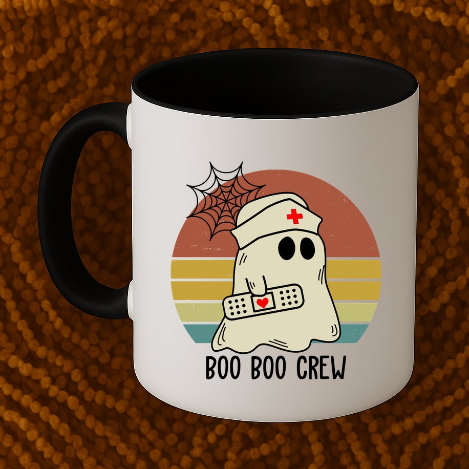 Boo Boo Crew Nurse Halloween Nurse Retro Mug