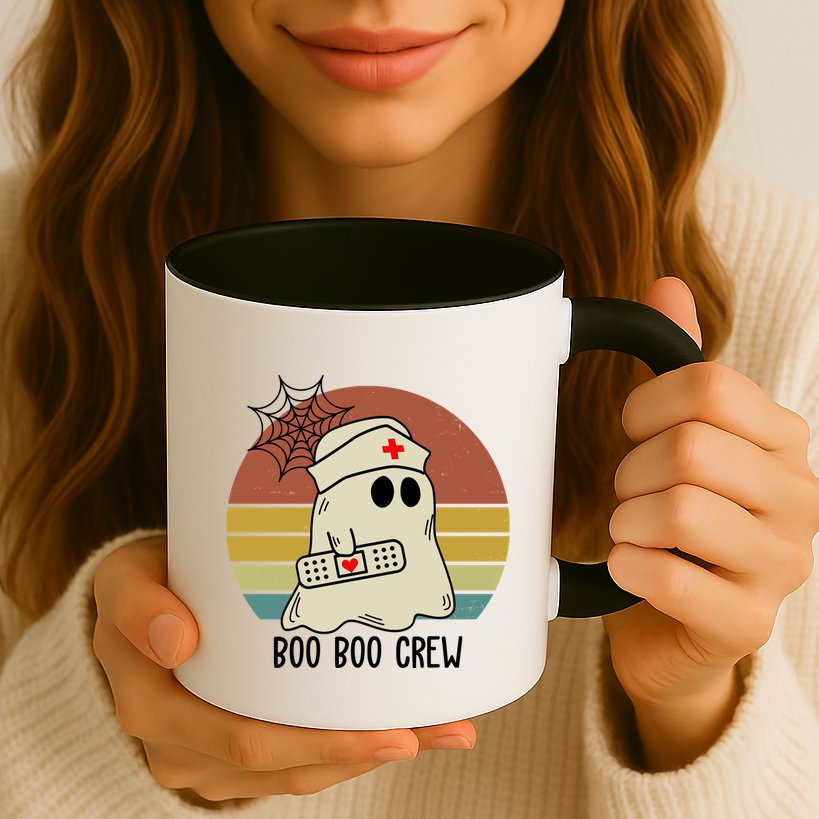 Boo Boo Crew Nurse Halloween Nurse Retro Mug
