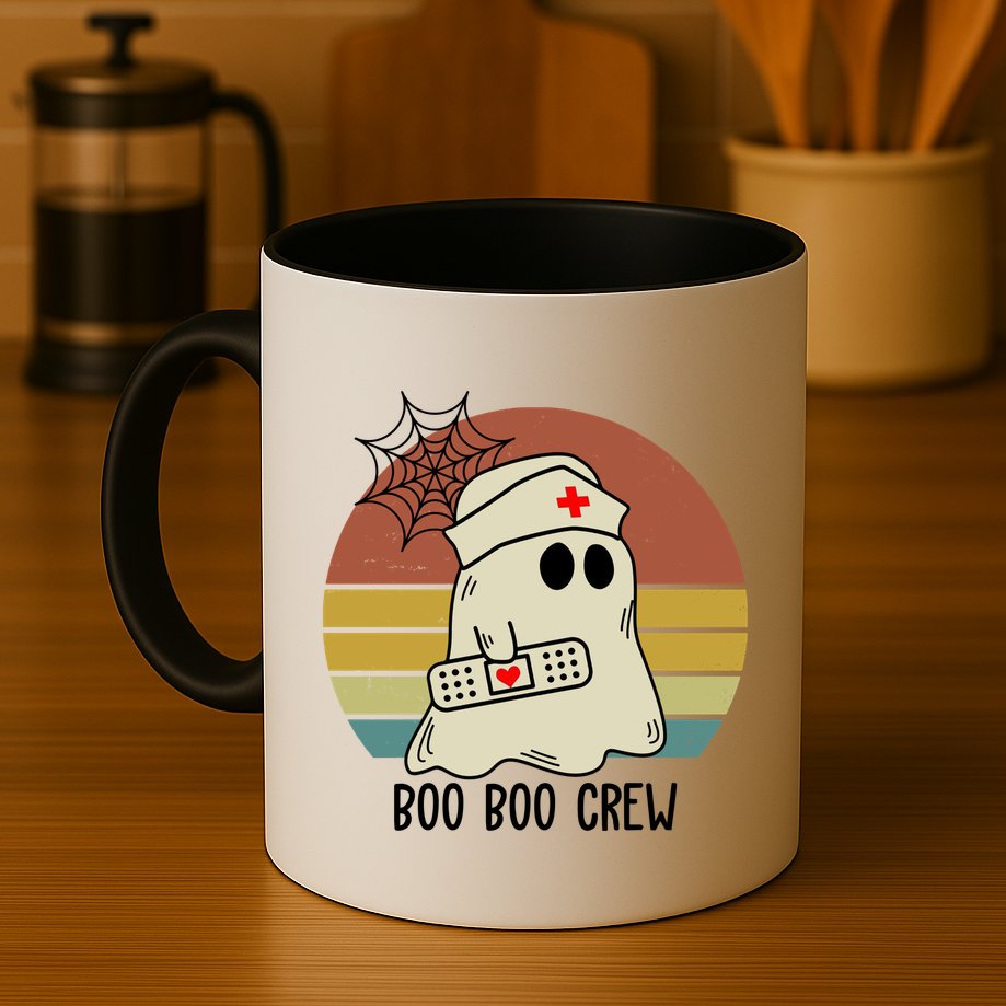 Boo Boo Crew Nurse Halloween Nurse Retro Mug
